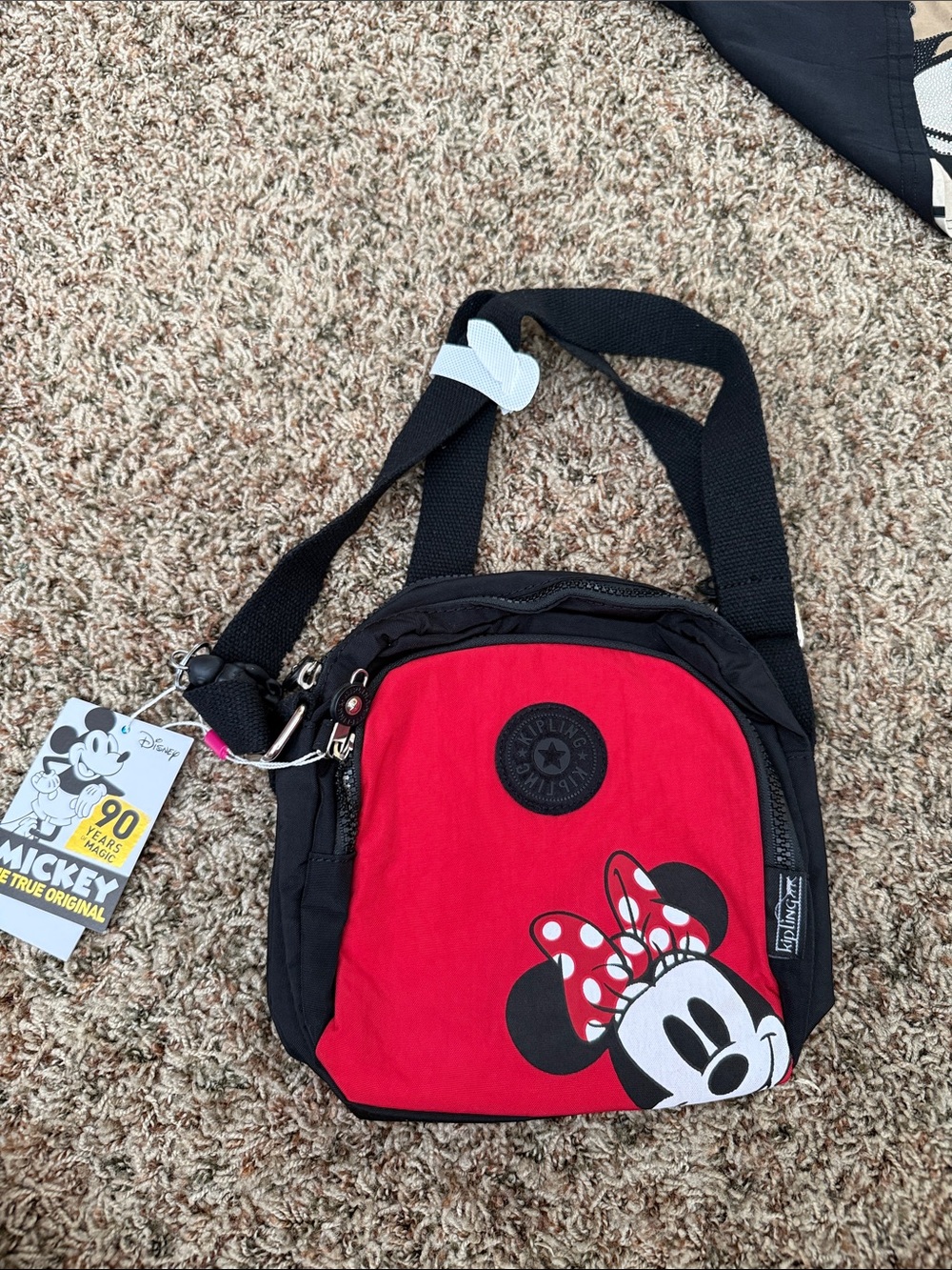Women’s Minnie Mouse Red & Black Crossbody Bag